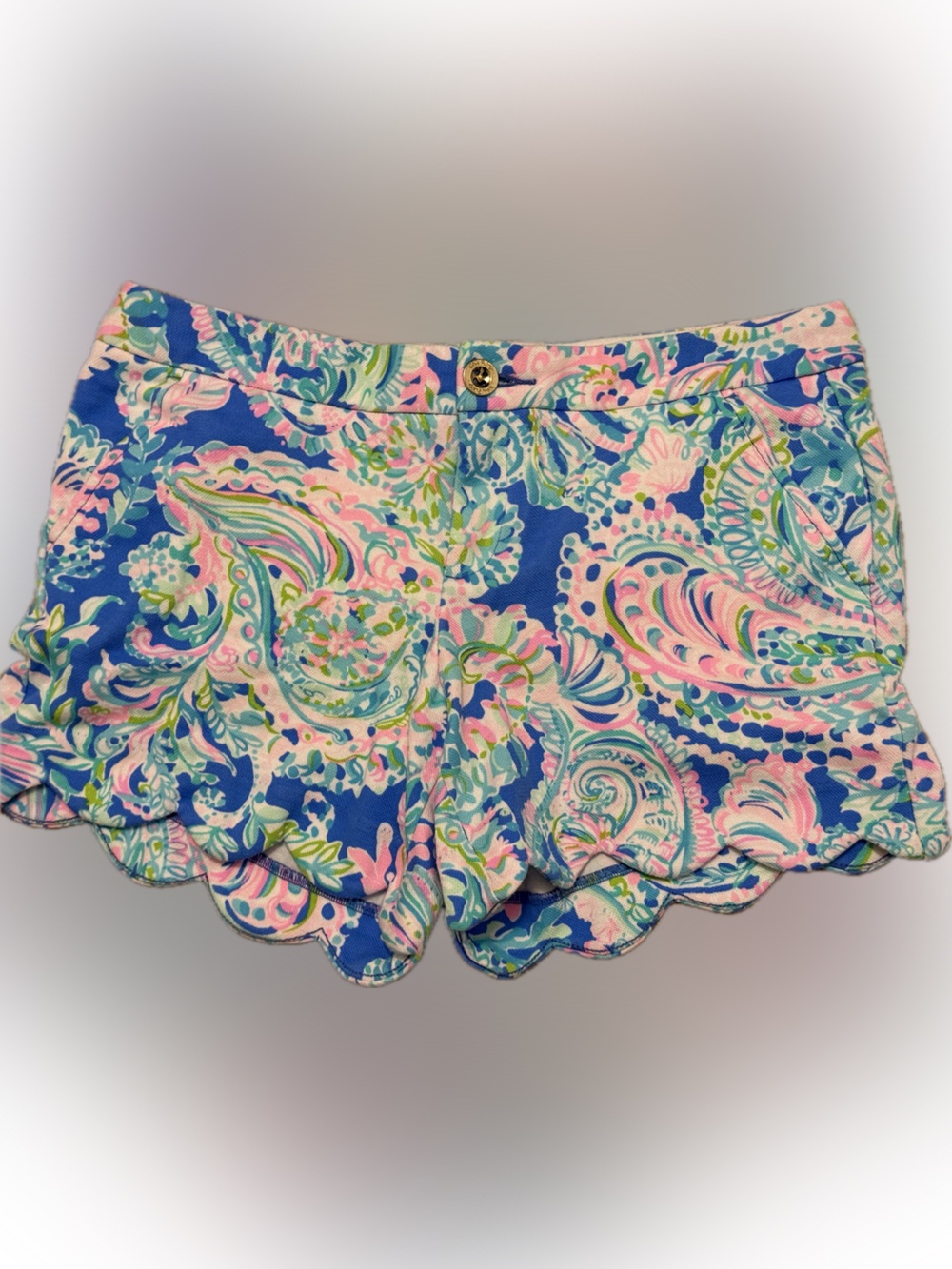 Lilly Pulitzer Buttercup Shorts “Multi Dream Team” print